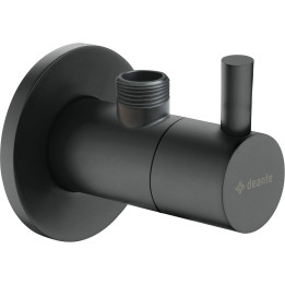 ZAWÓR KĄTOWY Z GłOWICĄ CERAMICZNĄ 1/2" - 3/8" - OKRĄGłY NERO VFA N62R