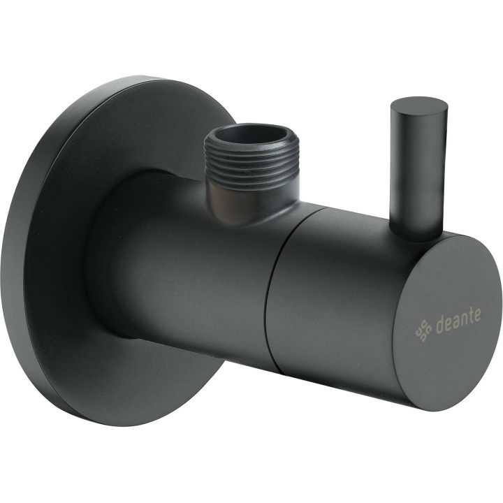 ZAWÓR KĄTOWY Z GłOWICĄ CERAMICZNĄ 1/2" - 3/8" - OKRĄGłY NERO VFA N62R