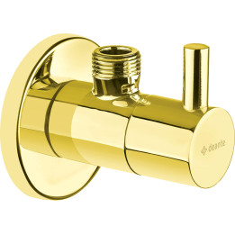 ZAWÓR KĄTOWY Z GłOWICĄ CERAMICZNĄ 1/2" - 3/8" - OKRĄGłY ZłOTY VFA Z62R