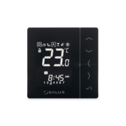 PROGRAMOWANY, ELEKTRONICZNY REGULATOR TEMPERATURY, CZARNY, PODTYNKOWY, 230V, KOMPATYBILNY Z URZĄDZENIAMI SERII EXPERT NSB