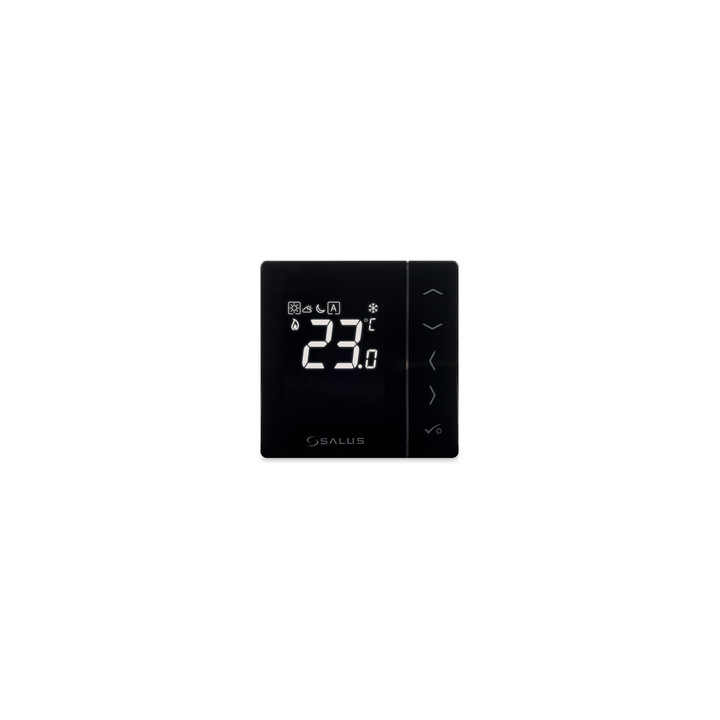 DOBOWY, ELEKTRONICZNY REGULATOR TEMPERATURY, CZARNY, PODTYNKOWY, 230V, KOMPATYBILNY Z URZĄDZENIAMI SERII EXPERT NSB