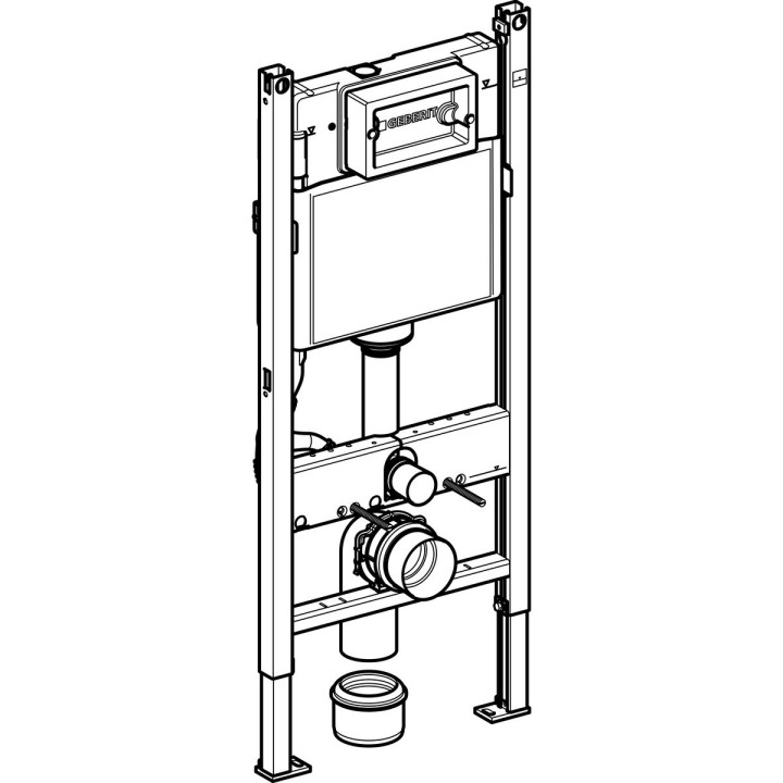 STELAŻ DO WC GEBERIT DUOFIX BASIC DELTA H112 + WSPORNIK