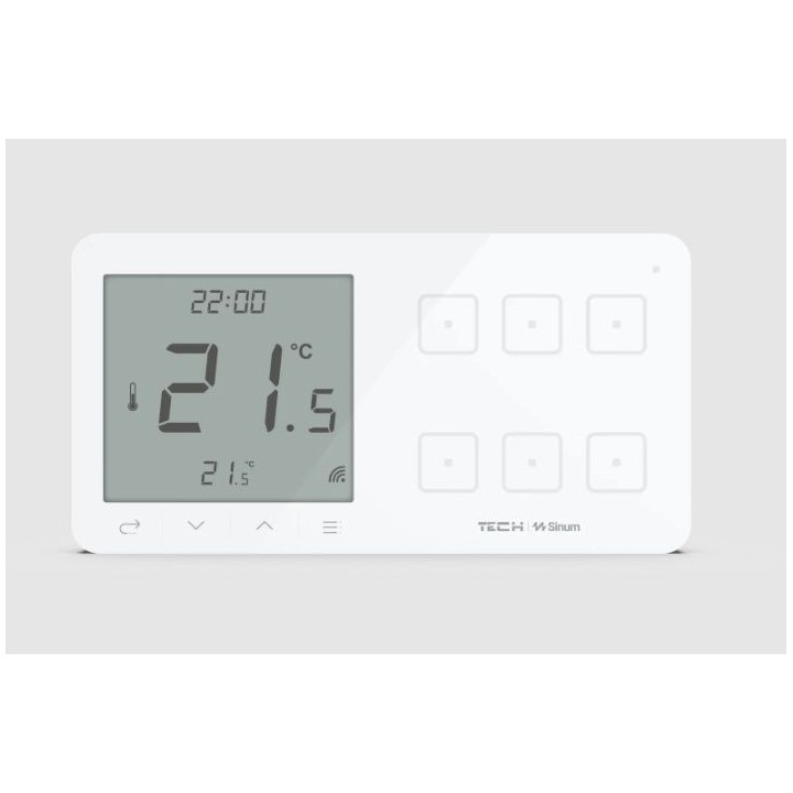 SZEŚCIOPOLOWY DOTYKOWY SZKLANY WłĄCZNIK Z REGULATOREM TEMPERATURY WSR-06