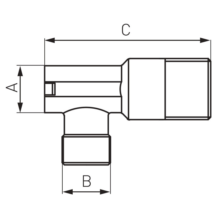 ZAWÓR GRZYBKOWY KĄTOWY Z METALOWYM UCHWYTEM 1-2" X 1-2"