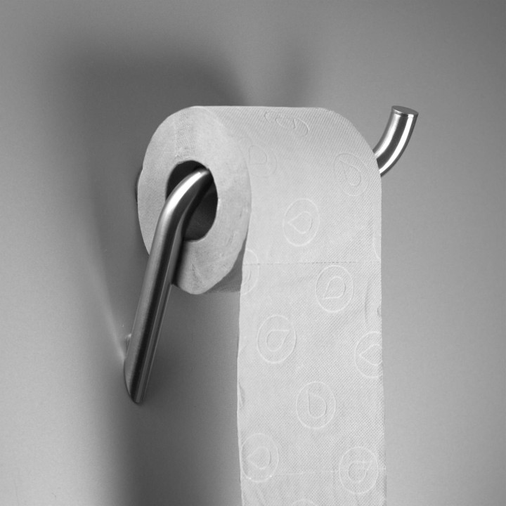 Uchwyt na papier toaletowy ścienny stal ADI F211