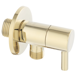 ROTONDO ZAWÓR KĄTOWY PODłĄCZENIOWY 1/2"X3/8", ZłOTY