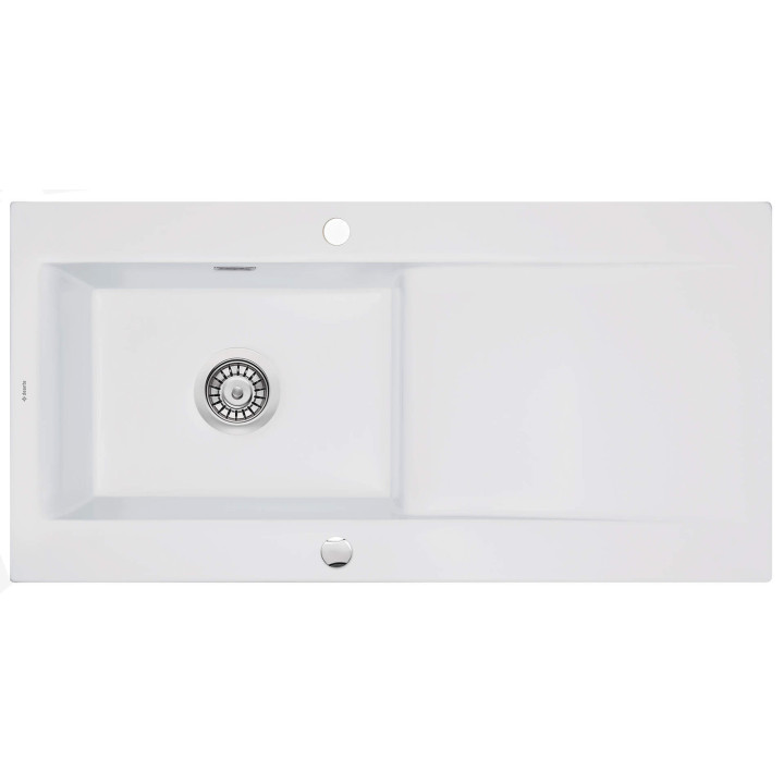 ZLEWOZMYWAK CERAMICZNY 1-KOMOROWY Z OCIEKACZEM BIANCO STAL ZCB A113