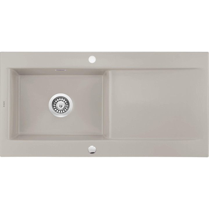 ZLEWOZMYWAK CERAMICZNY 1-KOMOROWY Z OCIEKACZEM CAPPUCCINO STAL ZCB C113