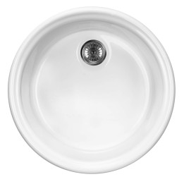 ZLEWOZMYWAK CERAMICZNY 1-KOMOROWY BIAłY STAL ZCL 680N