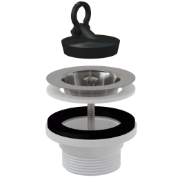 SPUST ZLEWOZMYWAKA 6/4", SITKO NIERDZEWNE DN70