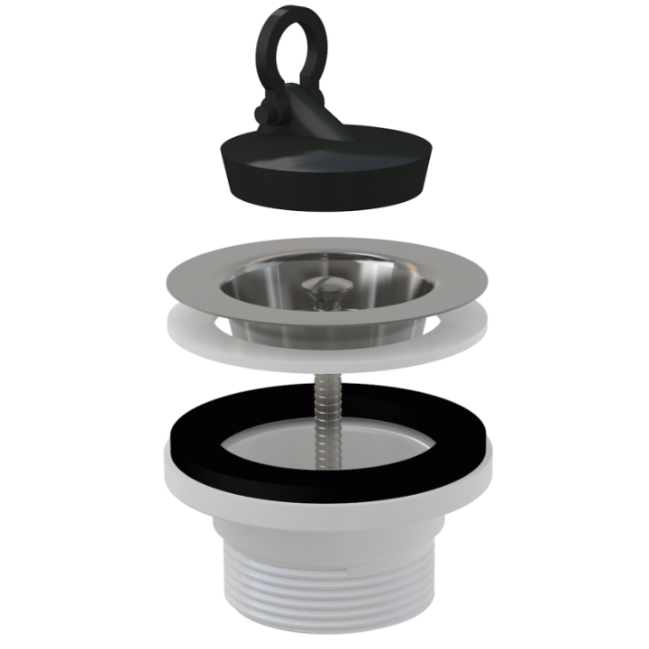 SPUST ZLEWOZMYWAKA 6/4", SITKO NIERDZEWNE DN70