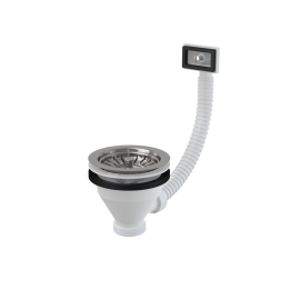 ZLEWOZMYWAK Z PRZELEWEM, SITKO DN115, GWINT SYFONU 6/4", STALOWE ELEMENTY
