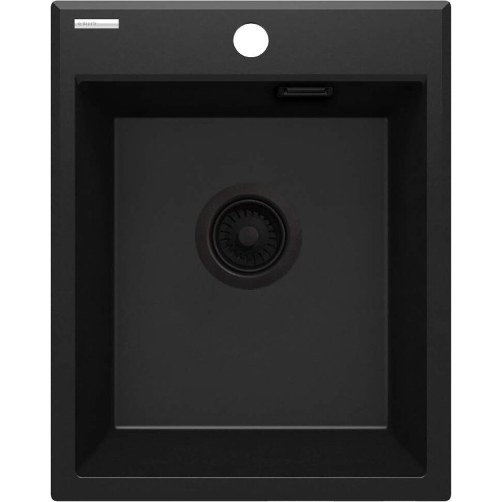 ZLEWOZMYWAK GRANITOWY 1-KOMOROWY NERO NERO ZQE N104