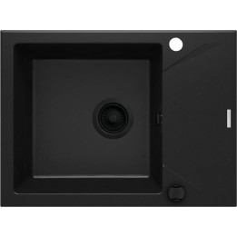 ZLEWOZMYWAK GRANITOWY 1-KOMOROWY Z OCIEKACZEM NERO NERO ZQJ N11A