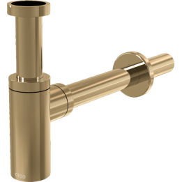 PÓŁSYFON UMYWALKOWY DN32 DESIGN, GOLD-POŁYSK