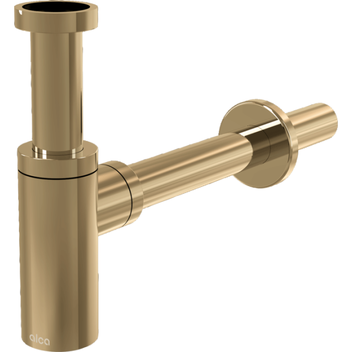 PÓŁSYFON UMYWALKOWY DN32 DESIGN, GOLD-POŁYSK