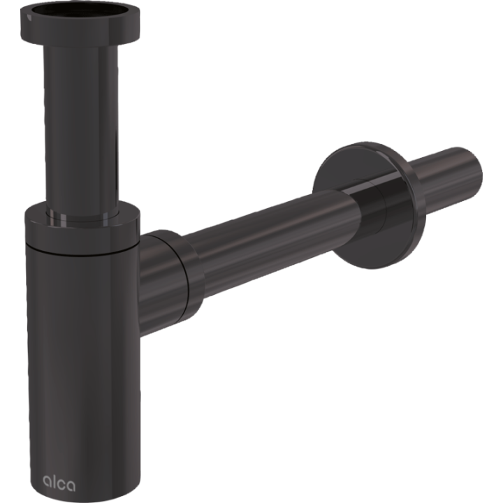 PÓŁSYFON UMYWALKOWY DN32 DESIGN, GUN METAL-MAT SZCZOTKOWANY