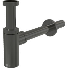 DESIGNOWY PÓŁSYFON UMYWALKOWY DN32 GUN METAL PVD Z POWŁOKĄ ODPORNY NA RYSY