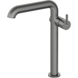 BATERIA UMYWALKOWA WYSOKA Z PROSTOKĄTNĄ WYLEWKĄ STAŁA TITANIUM SILIA BQS D24K