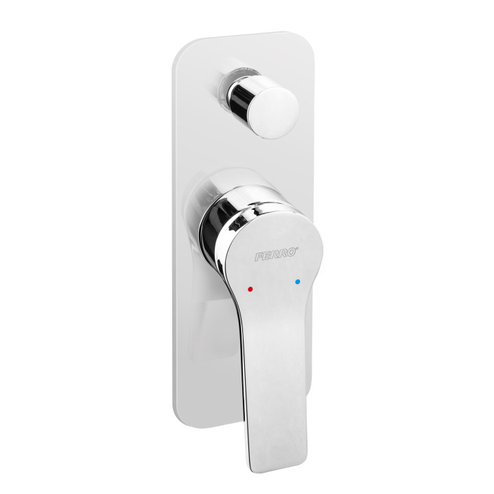 STRATOS BATERIA NATRYSKOWA PODTYNKOWA, 2-FUNKCYJNA, CHROM