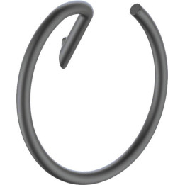 Wieszak na ręcznik ścienny - okrągły titanium ADI D611