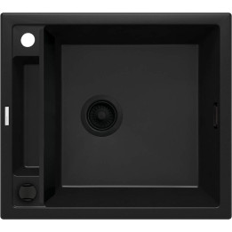 ZLEWOZMYWAK GRANITOWY MAGNETYCZNY 1-KOMOROWY NERO NERO ZRM N103