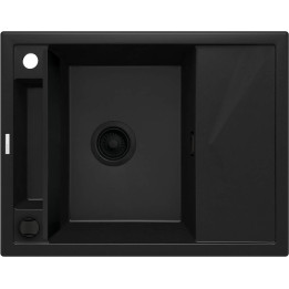 ZLEWOZMYWAK GRANITOWY MAGNETYCZNY 1-KOMOROWY Z OCIEKACZEM NERO NERO ZRM N11A