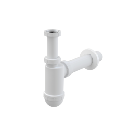 POLIPROPYLENOWY PÓŁSYFON UMYWALKOWY DN40 Z NAKRĘTKĄ Ø40 MM 5/4" 38 L/MIN