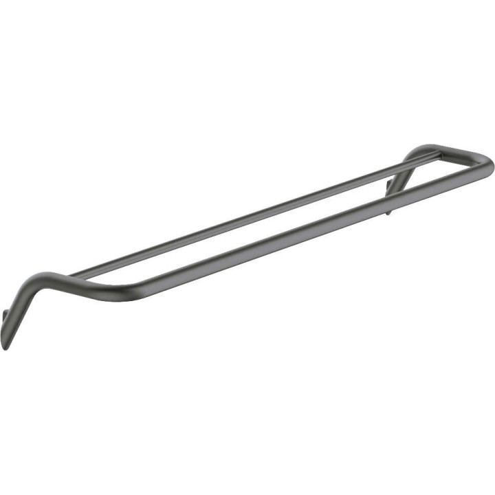 Wieszak na ręcznik podwójny - ścienny titanium ADI D631