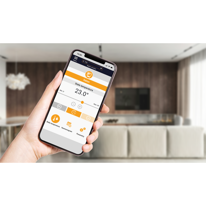 REGULATOR POKOJOWY Z MODUŁEM WIFI BIAŁY