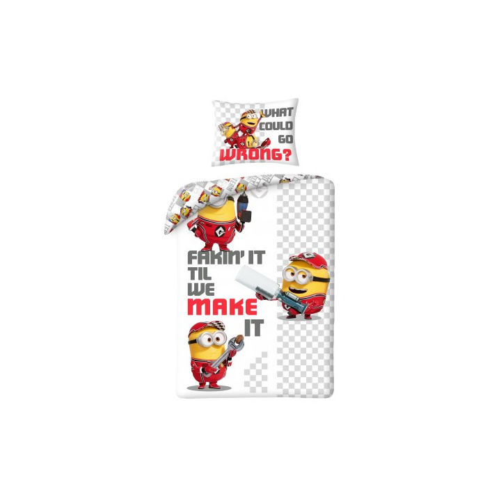 POŚCIEL MINIONKI MIN-0242BL MIKROFIBRA