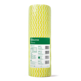 MERCATOR CLEAN FALA YELLOW 25SZT, CZYŚCIWO PROFESJONALNE, WISKOZA, POLIESTER, ŻÓŁTE