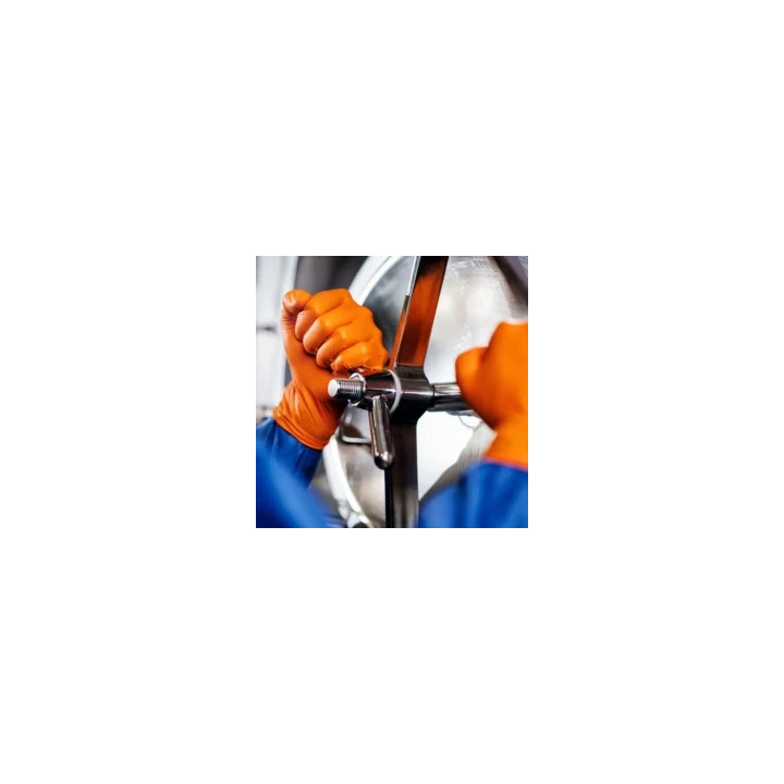 MERCATOR GOGRIP ORANGE MOCNE GRUBE RĘKAWICZKI NITRYLOWE M 50 SZTUK