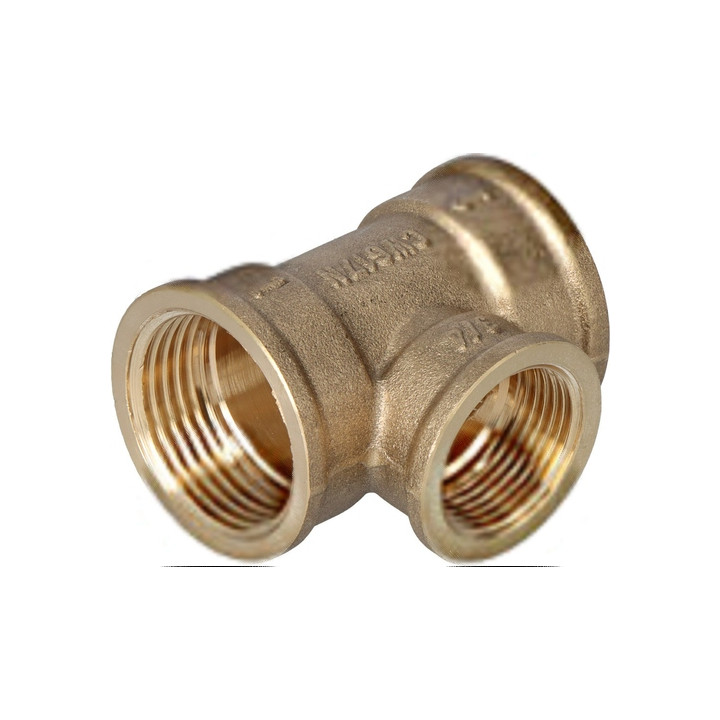 TRÓJNIK REDUKCYJNY MOSIĘŻNY 1" X 3-4" X 1" ŻÓŁTY