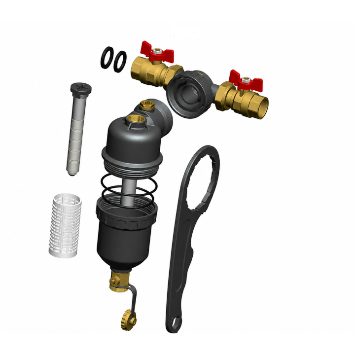 FILTR MAGNETYCZNY IBO I-003 1" SEPARATOR ZANIECZYSZCZEŃ