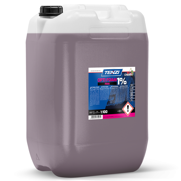 AKTYWNA PIANKA MYJĄCA OPTO FOAM PINK 1% WIŚNIA 25L DO BEZDOTYKOWEGO MYCIA
