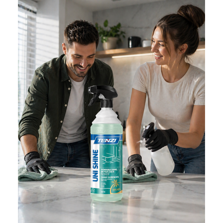 UNI SHINE OASIS 1L - ŚRODEK DO BŁYSZCZĄCYCH POWIERZCHNI O ŚWIEŻYM ZAPACHU