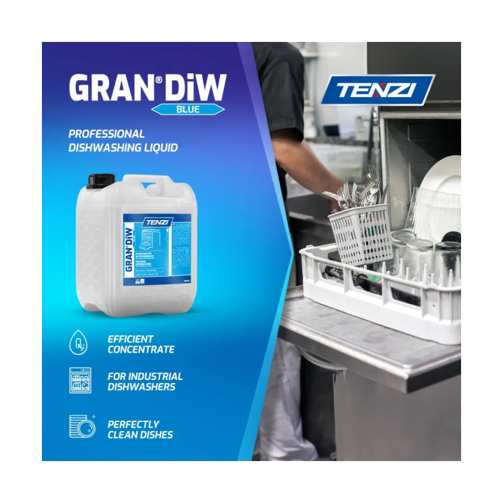 GRAN DIW BLUE 20L - KONCENTRAT DO ZMYWAREK ANTYKOROZYJNY NISKOPIENIĄCY