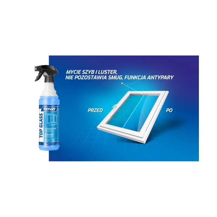 PREMIUM PREPARAT DO MYCIA SZYB I LUSTER 0,6L Z FUNKCJĄ ANTYPARA - BEZ SMUG