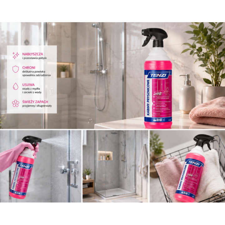 PREPARAT DO MYCIA I NABŁYSZCZANIA KABIN PRYSZNICOWYCH SHINE SUPREME 1L
