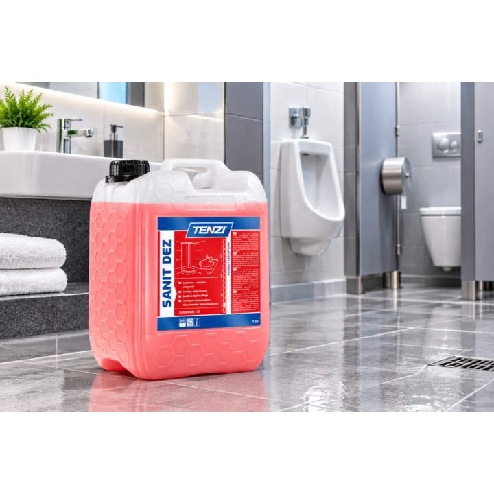 ŻEL DO MYCIA I DEZYNFEKCJI SANITARIATÓW, BEZPIECZNY, ŚWIEŻY ZAPACH, 5L