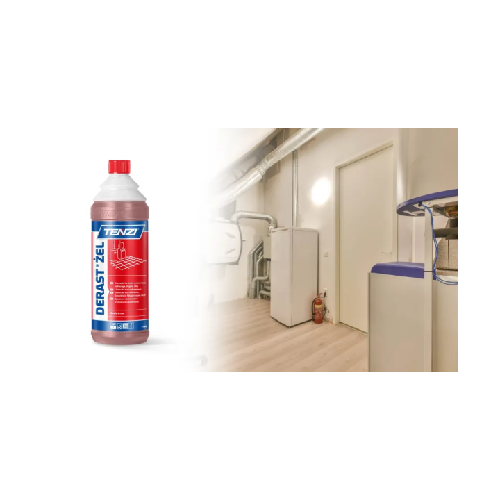 ŻEL ANTYKOROZYJNY DERAST® 1L- DO USUWANIA RDZY, KAMIENIA, BETONU