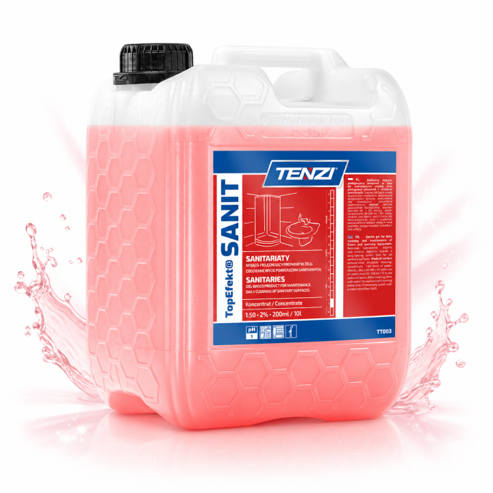GEL SANITARNY TOPEFEKT® SANIT 10L DO CODZIENNEGO MYCIA I PIELĘGNACJI powierzchni