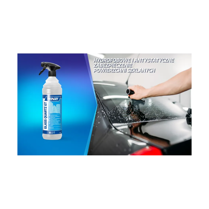 PROFESJONALNY PŁYN DO SZYB I LUSTER Z EFEKTEM HYDROFOBOWYM QUARTZ 1L