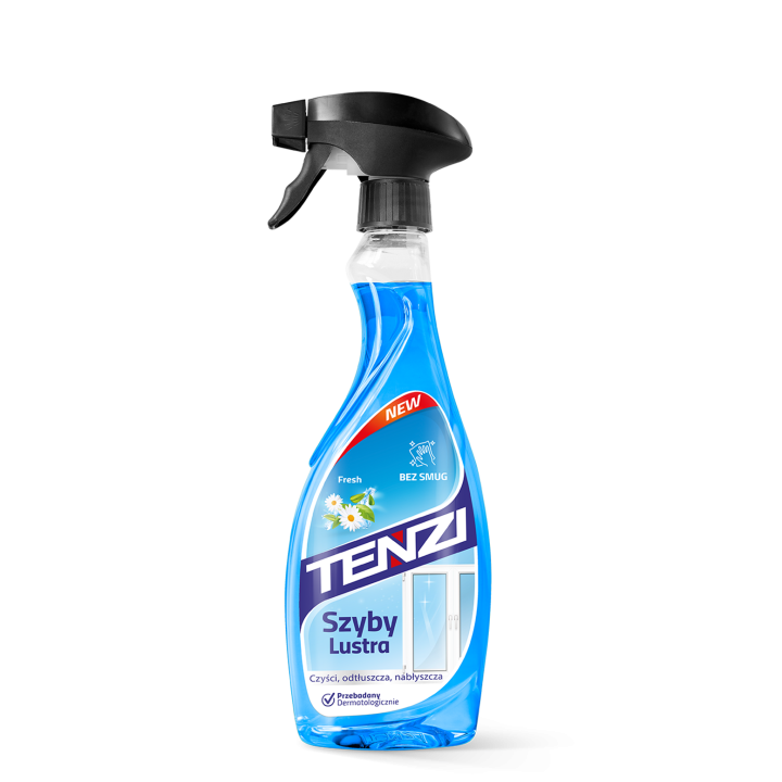 ŚRODEK DO MYCIA SZYB I LUSTER BEZ SMUG 0,5L ZAPACH ŚWIEŻOŚCI - TENZI HOME PRO
