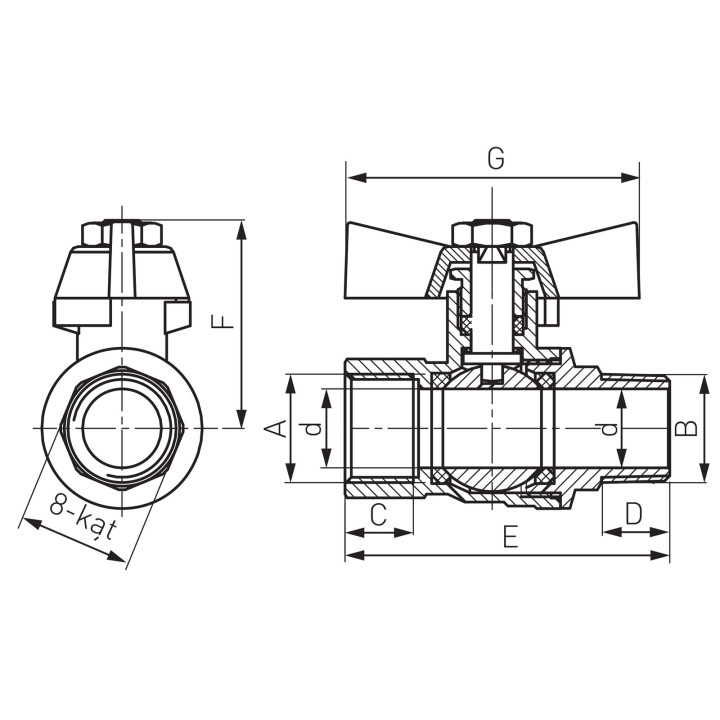 FILTR SKOŚNY SIATKOWY, NAKRĘTNO-NAKRĘTNY, DN40, G1 1/2