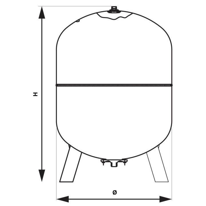 BELKA ROZDZIELACZA 1", ROZSTAW PODŁĄCZEń 100 MM, 4-DROGOWA