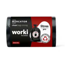MOCNE WORKI NA ŚMIECI Z FOLII LDPE 35L