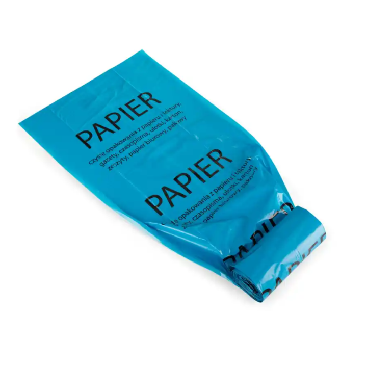 WORKI DO SEGREGACJI, PAPIER, 120L, NIEBIESKIE
