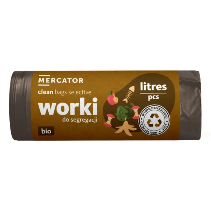 WORKI DO SEGREGACJI, BIO, 120L, BRĄZOWE
